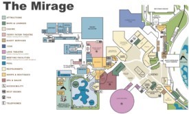 Las Vegas The Mirage hotel map