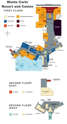 Las Vegas Monte Carlo hotel map