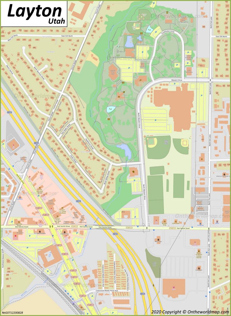 Layton Downtown Map