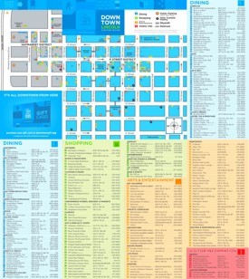Lincoln tourist map
