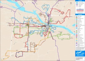 Little Rock bus map