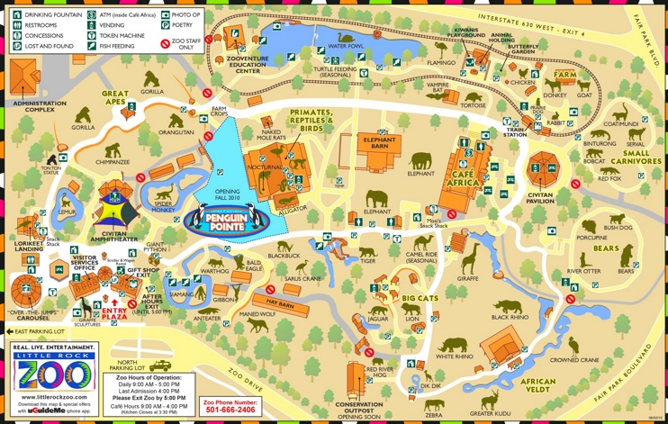 Little Rock Zoo Map