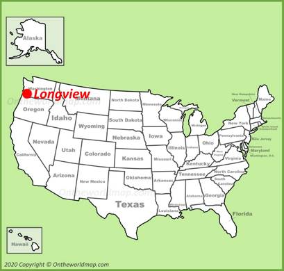 Longview WA Location Map