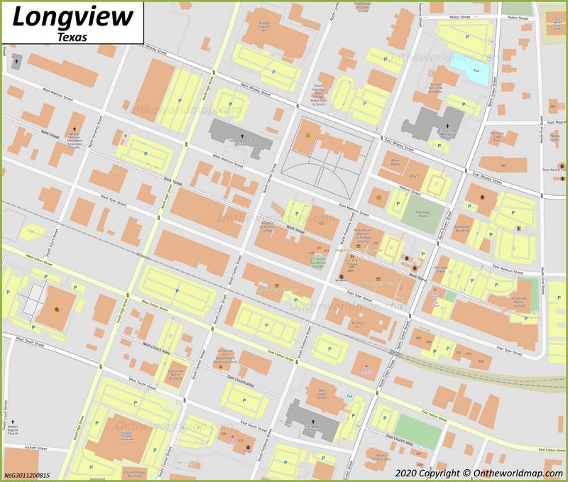 Longview Downtown Map
