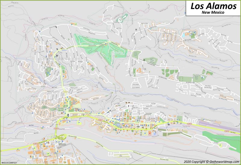 Map of Los Alamos