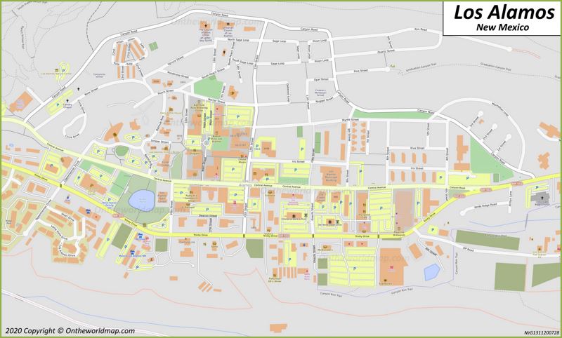 Los Alamos Downtown Map