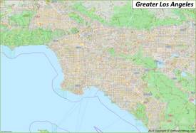 Greater Los Angeles Map