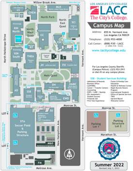 LACC Campus Map