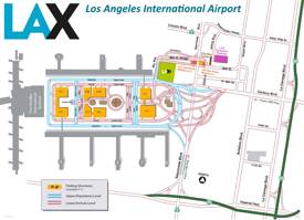Los Angeles airport parking map