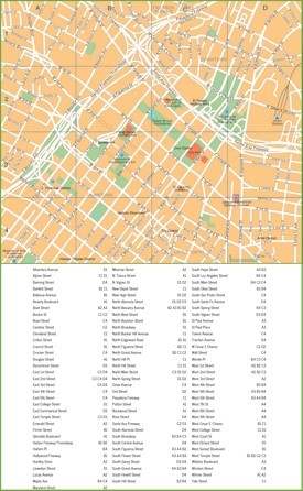 Downtown Los Angeles Street Map