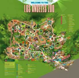 Los Angeles Zoo Map