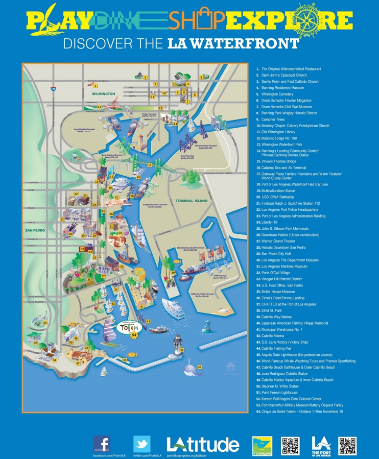 Port of Los Angeles map