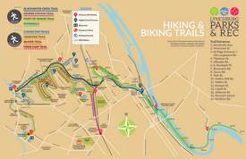 Lynchburg Hiking and Biking Trails Map