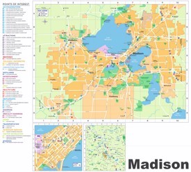 Madison tourist map