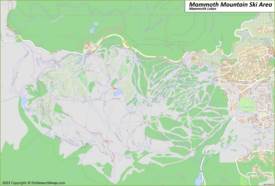 Mammoth Lakes Ski Area Map