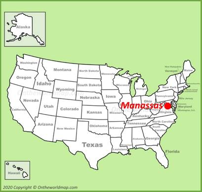 Manassas Location Map