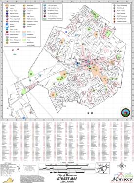 Manassas Street Map