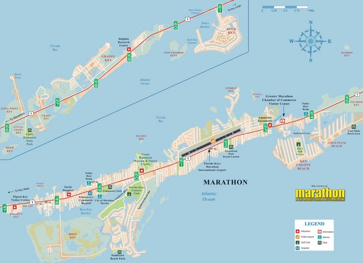 Marathon tourist map