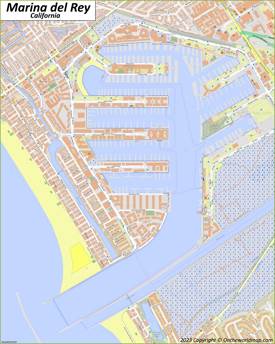 Marina del Rey Maps