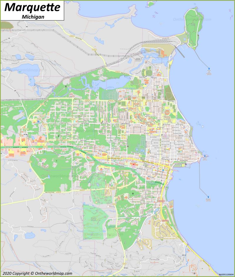 Map of Marquette