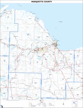 Marquette County Map