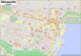 Marquette Downtown Map