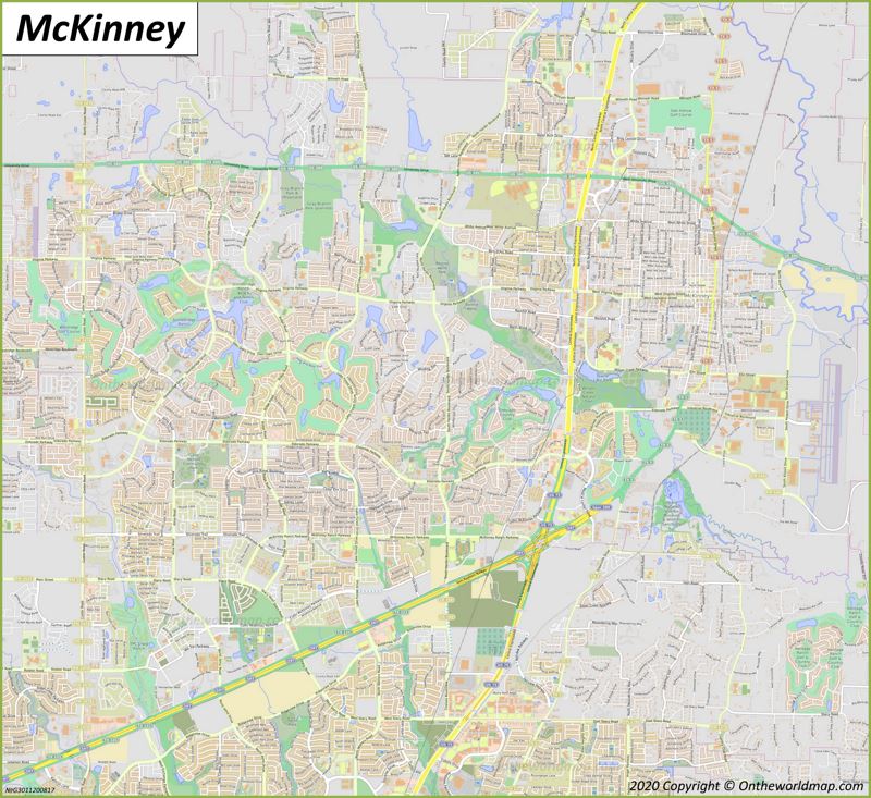 Map of McKinney