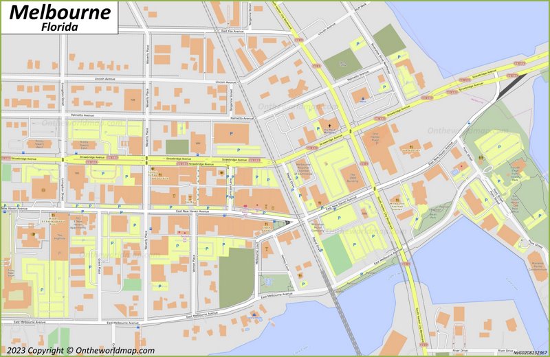 Downtown Melbourne Map