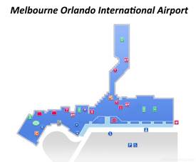 Melbourne Orlando International Airport Map