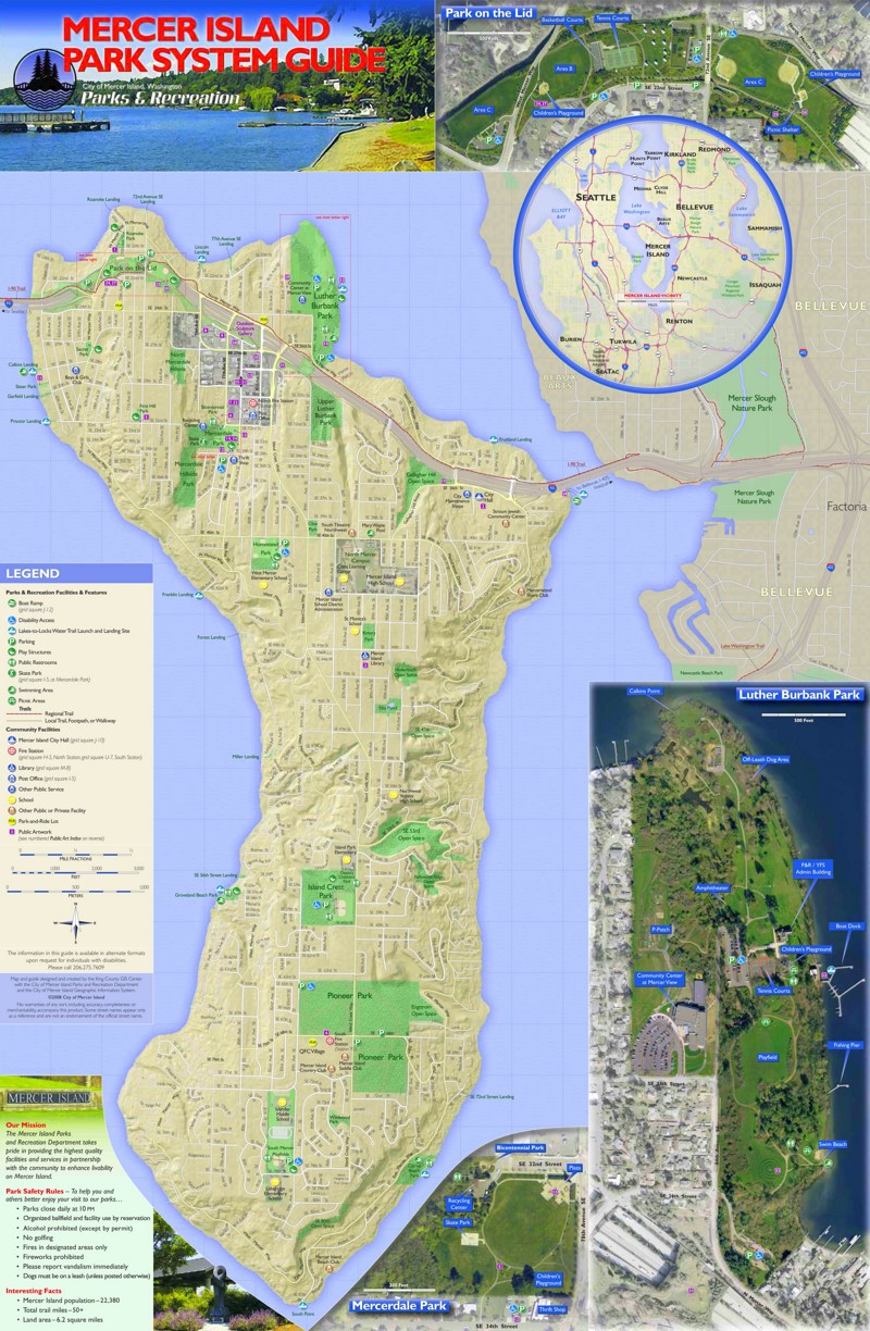 Mercer Island Parks Map