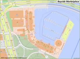 Bayside Marketplace Map