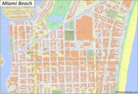 Miami Beach City Center Map