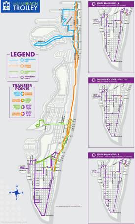 Miami Beach Trolley Map