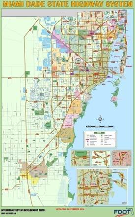 Miami Dade highway map