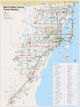 Miami Dade transport map
