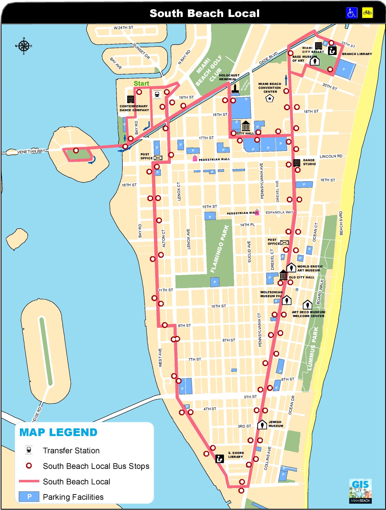 Mapa De Miami Beach