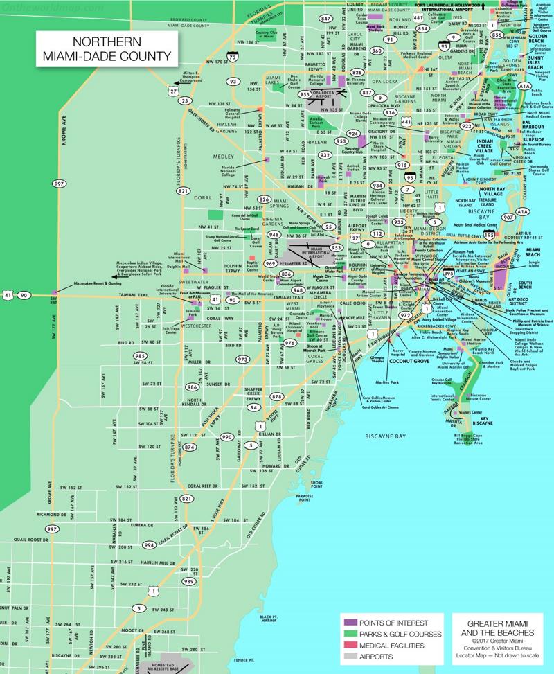 Northern Miami Dade Map