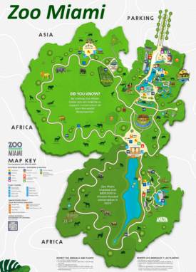 Zoo Miami Map