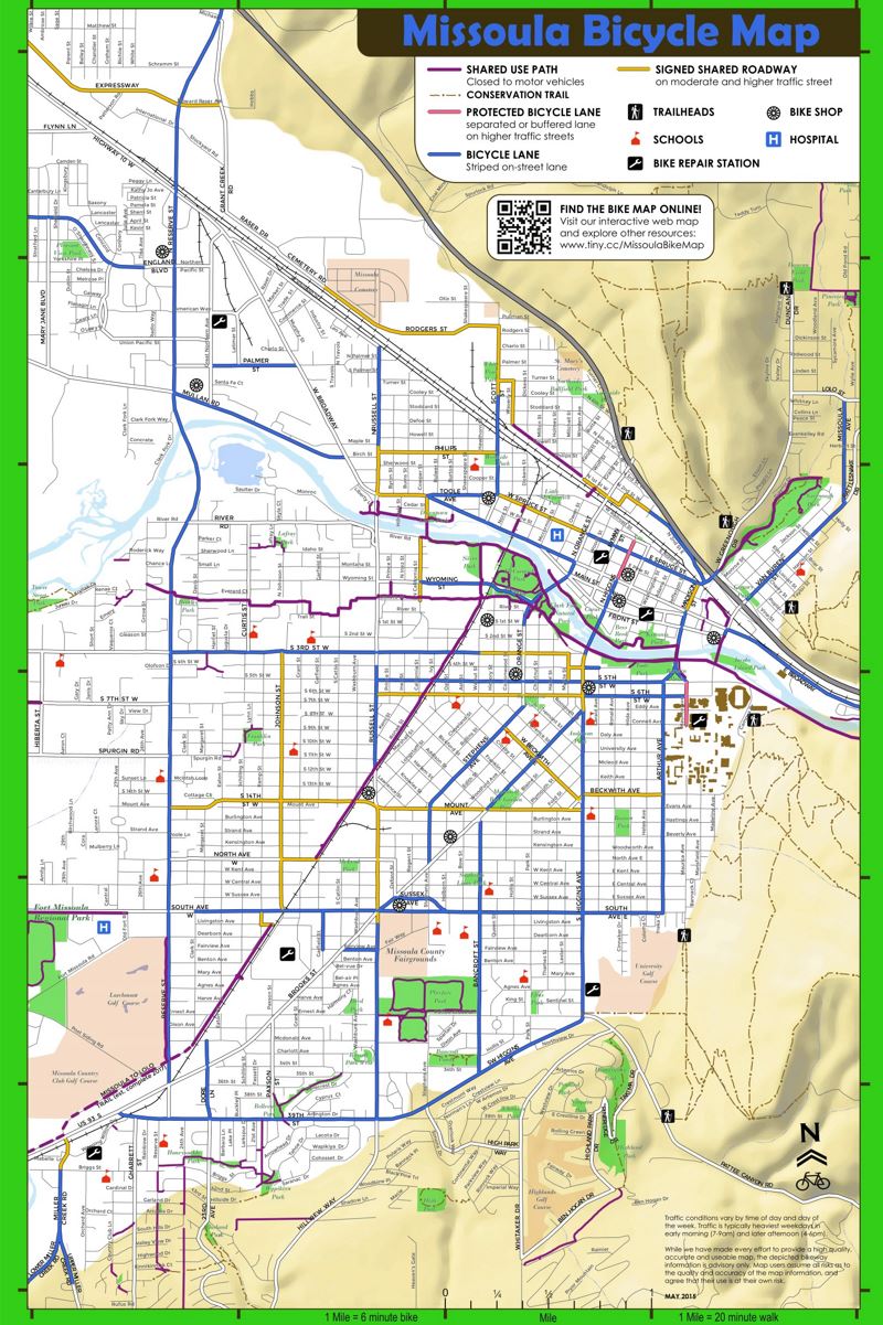 Missoula Bike Map