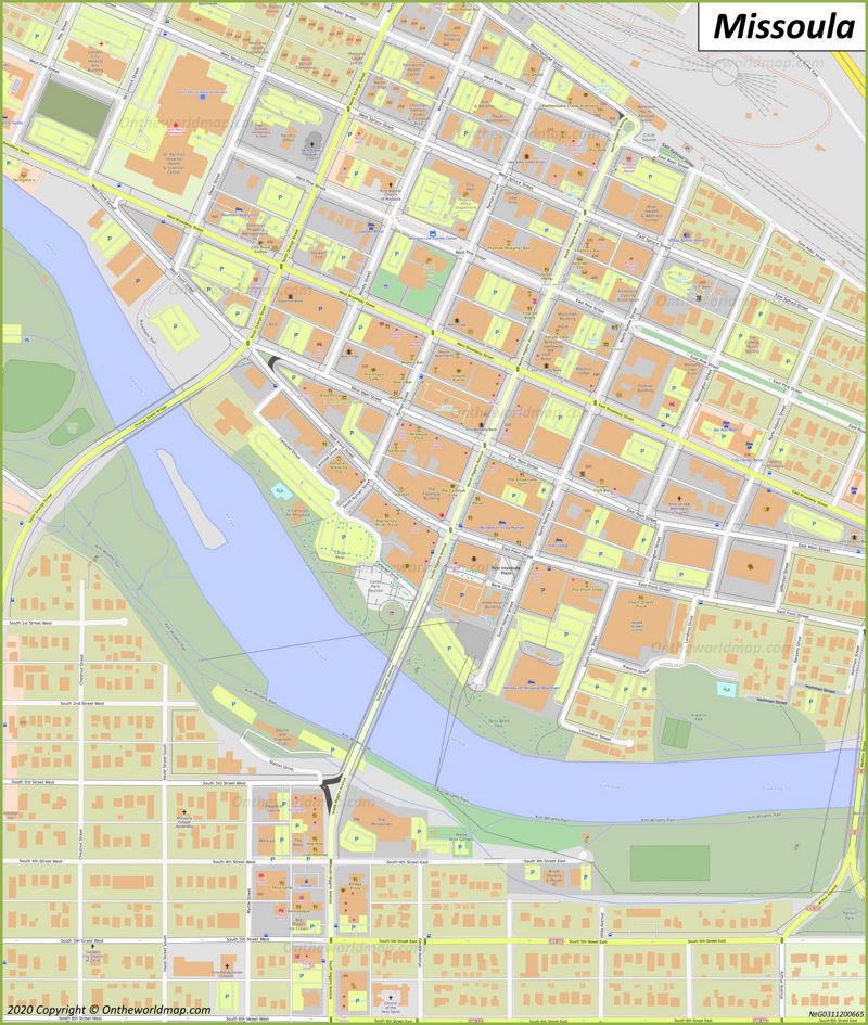 Missoula Downtown Map
