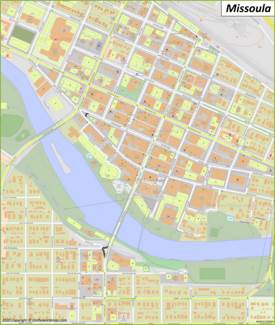 Missoula Downtown Map
