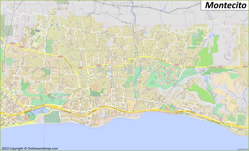 Map of Montecito