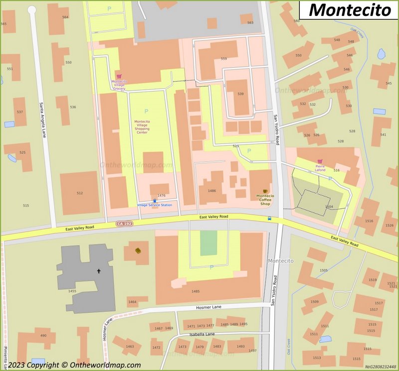 Downtown Montecito Map
