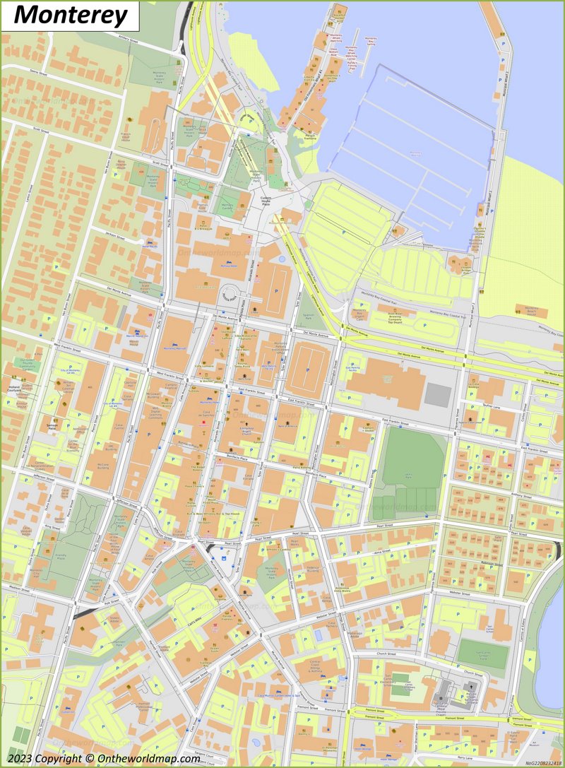 Downtown Monterey Map