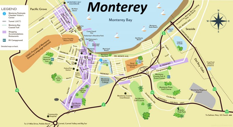 Monterey Tourist Map