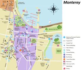 Tourist Map of Downtown Monterey