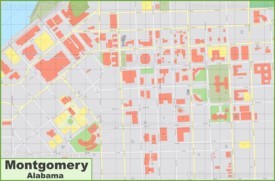 Montgomery downtown map