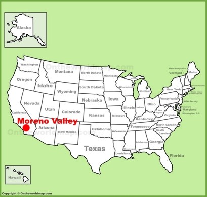Moreno Valley Location Map