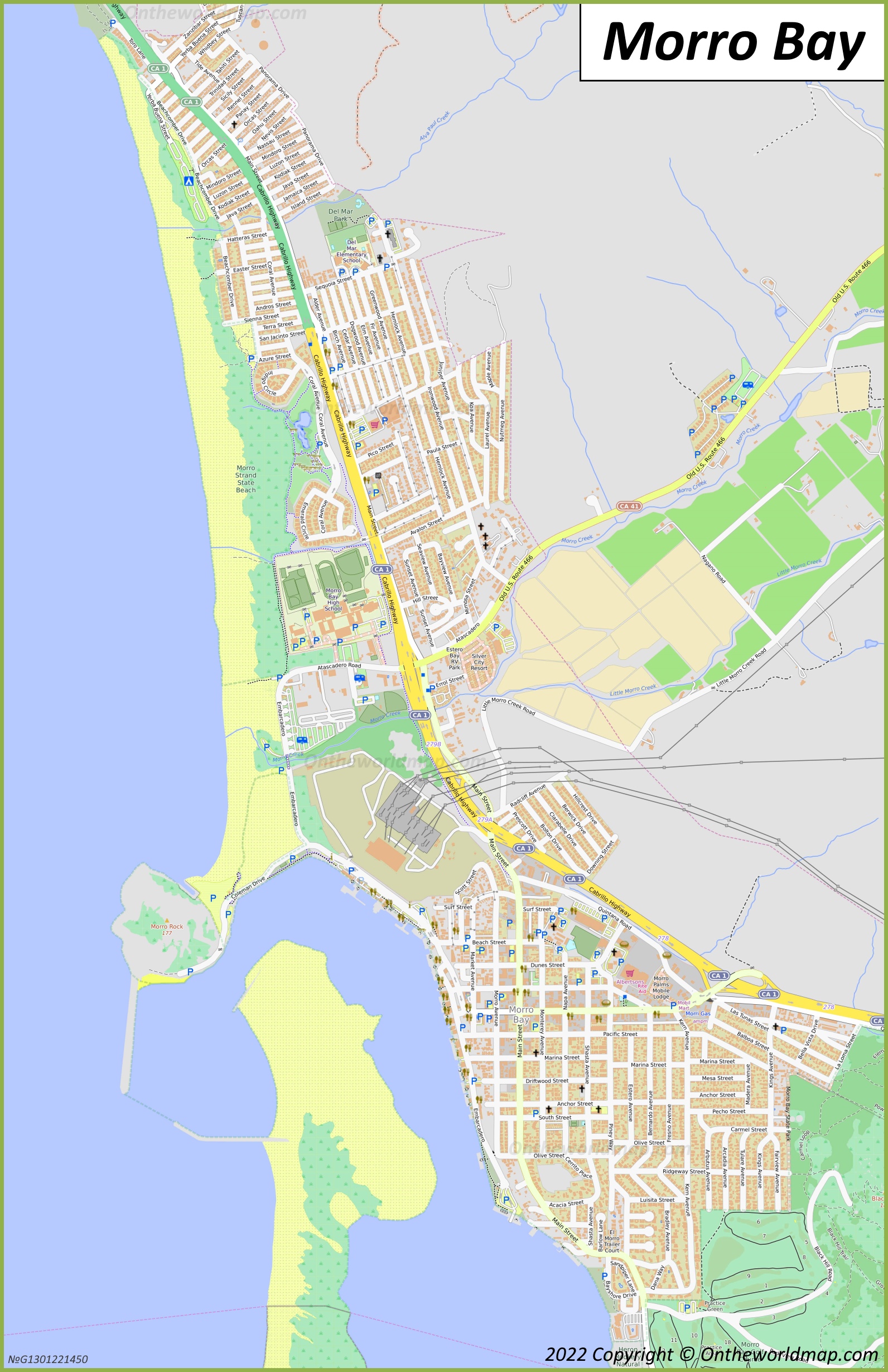 Map of Morro Bay