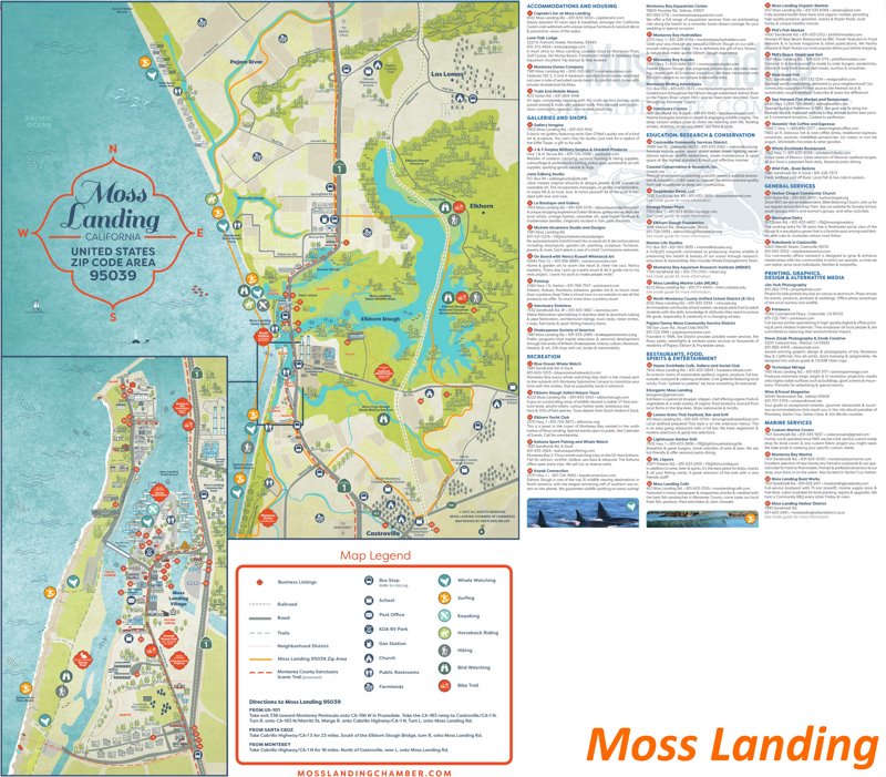 Moss Landing Tourist Map